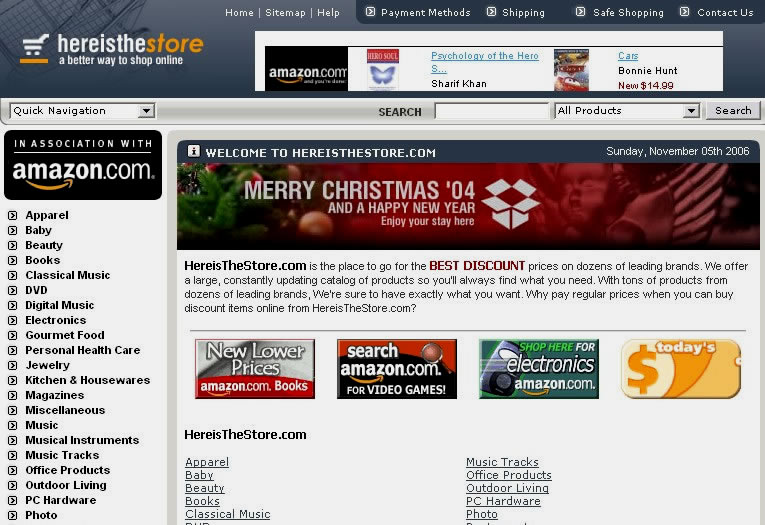 Here Is The Store (Website)