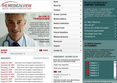 The Medical View (Mockup)