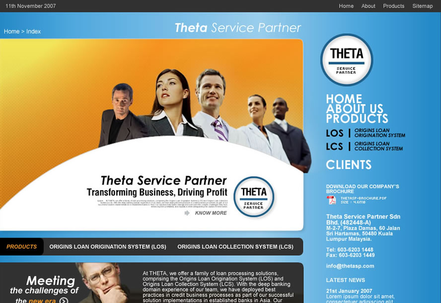 Theta Service Partner (Mockup)