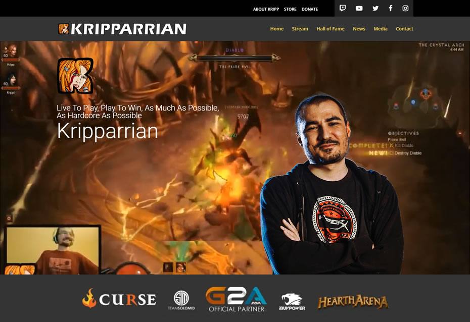 Twitch Streamers (Website)
