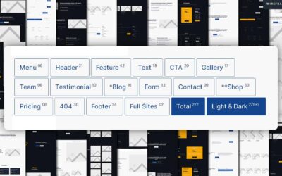 DIVI Wireframe UI Kit 1.0 (550 DIVI Wireframe Modules)